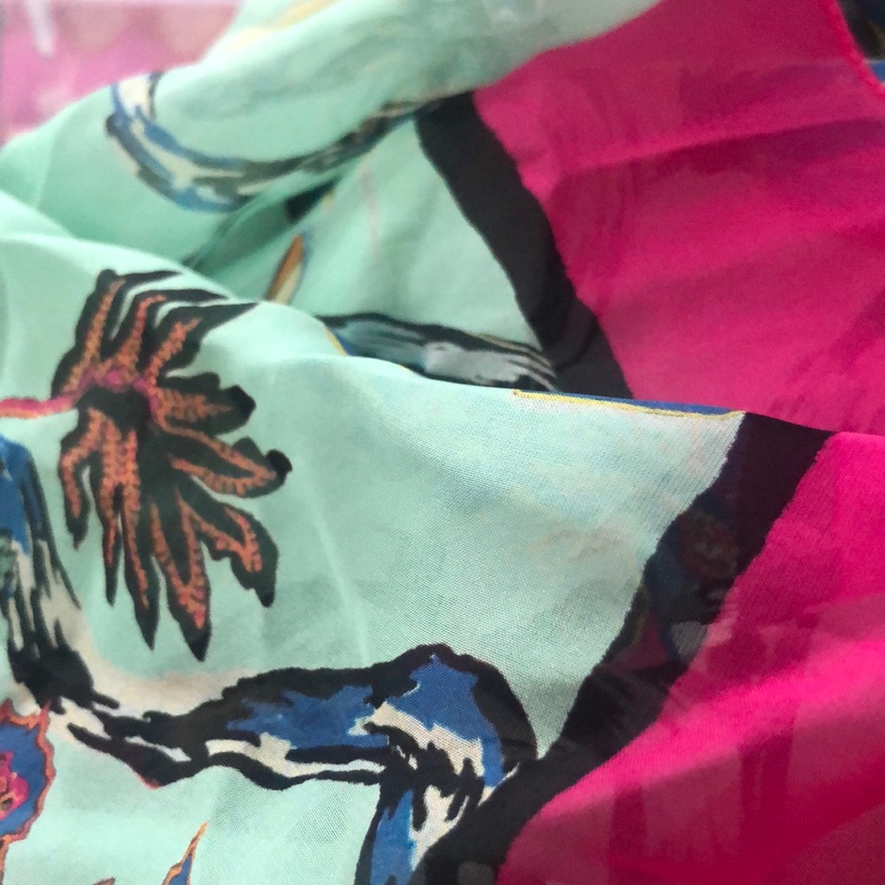 Vintage Rosabotanica Balenciaga Silk Scarf: Made in Italy - Picture 8 of 11